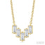 Baguette Diamond Fashion Necklace