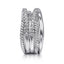 Sterling Silver White Sapphire Fashion Ring