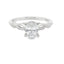 Oval Diamond Twist Solitaire Engagement Ring