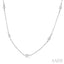Marquise Shape Diamond Station Necklace