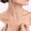 Emerald Shape Diamond Station Necklace