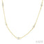 Marquise Shape Diamond Station Necklace