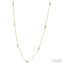 Oval Shape Diamond Station Necklace