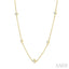 Princess Shape Diamond Station Necklace