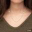Princess Shape Diamond Station Necklace
