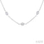 Marquise Shape Diamond Station Necklace
