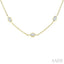 Marquise Shape Diamond Station Necklace