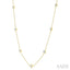 Princess Shape Diamond Station Necklace