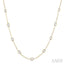 Marquise Shape Diamond Station Necklace