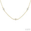Marquise Shape Diamond Station Necklace