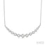Graduated Diamond Fixed Smile Necklace