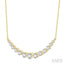 Graduated Diamond Fixed Smile Necklace