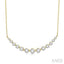 Graduated Diamond Fixed Smile Necklace