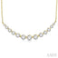 Graduated Diamond Fixed Smile Necklace