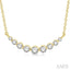 Graduated Diamond Fixed Smile Necklace