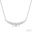 Graduated Diamond Fixed Smile Necklace