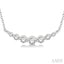 Graduated Diamond Fixed Smile Necklace