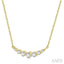 Graduated Diamond Fixed Smile Necklace