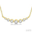 Graduated Diamond Fixed Smile Necklace
