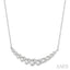 Graduated Diamond Fixed Smile Necklace