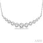 Graduated Diamond Fixed Smile Necklace