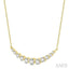 Graduated Diamond Fixed Smile Necklace