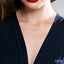 Graduated Diamond Fixed Smile Necklace