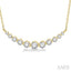 Graduated Diamond Fixed Smile Necklace