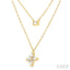 Baguette Diamond Layered Necklace