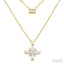 Baguette Diamond Layered Necklace