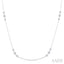 3 Stone Diamond Station Necklace