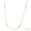 3 Stone Diamond Station Necklace