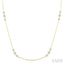 3 Stone Diamond Station Necklace