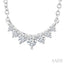 Graduated Petite Diamond Fashion Smile Necklace