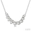 Graduated Diamond Smile Necklace