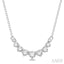 Graduated Diamond Smile Necklace
