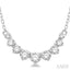 Graduated Diamond Smile Necklace