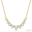 Graduated Diamond Smile Necklace