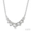Graduated Diamond Smile Necklace