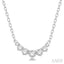Graduated Diamond Smile Necklace