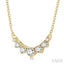 Graduated Diamond Smile Necklace