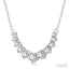 Graduated Diamond Smile Necklace