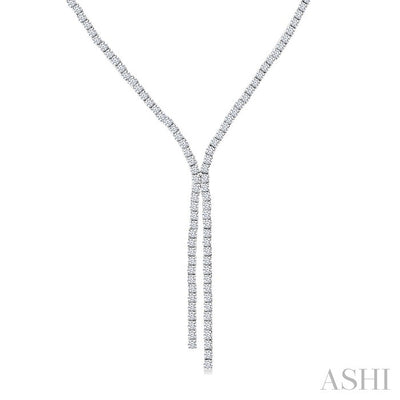 Diamond Tennis Y Necklace
