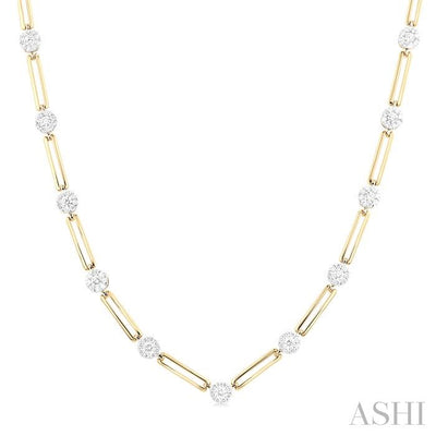 Paperclip Lovebright Diamond Necklace