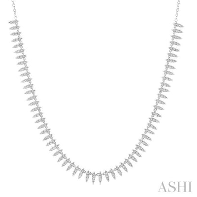 Spike Diamond Fashion Necklace
