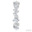 Mixed Shape Scatter Diamond Fashion Half Hoop Earrings