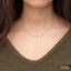 Mixed Shape Scatter Diamond Bar Fashion Necklace