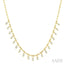 Bead Bijoux Halfway Dangle Baguette Diamond Necklace