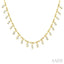 Bead Bijoux Halfway Dangle Baguette Diamond Necklace