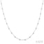 Bezel Set Diamond Station Necklace